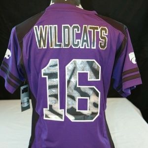 Tops - Kansas State Wildcats K-State Football Jersey #16 Tops - Kansas State Wildcats K-State Football Jersey #16